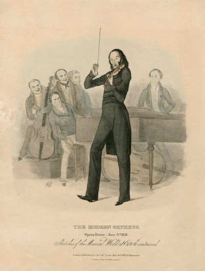 Niccolo Paganini - Portrait by Unknown